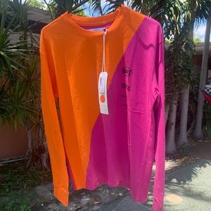 New Rokit orange slasher large long sleeve